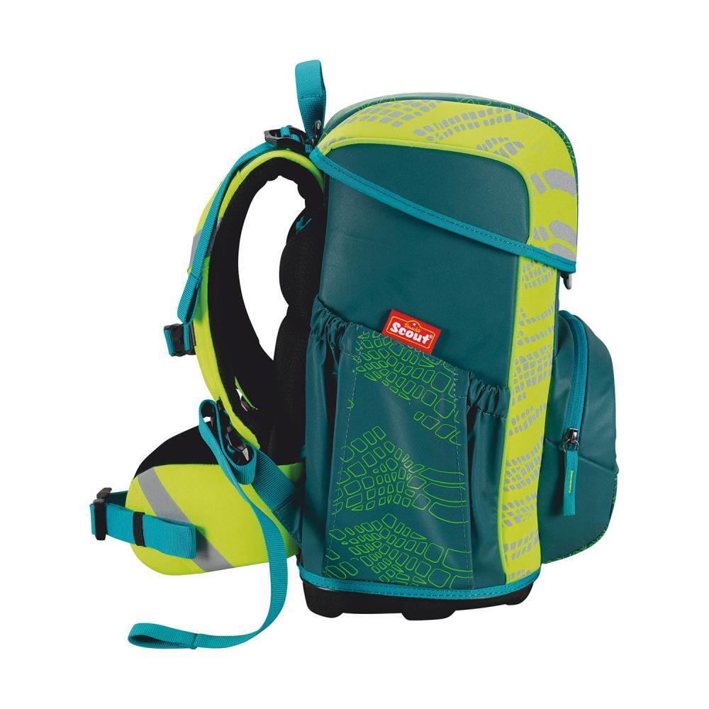 Scout Exklusiv Neo Superflash Extreme Lizard Schulranzen Set 4tlg.