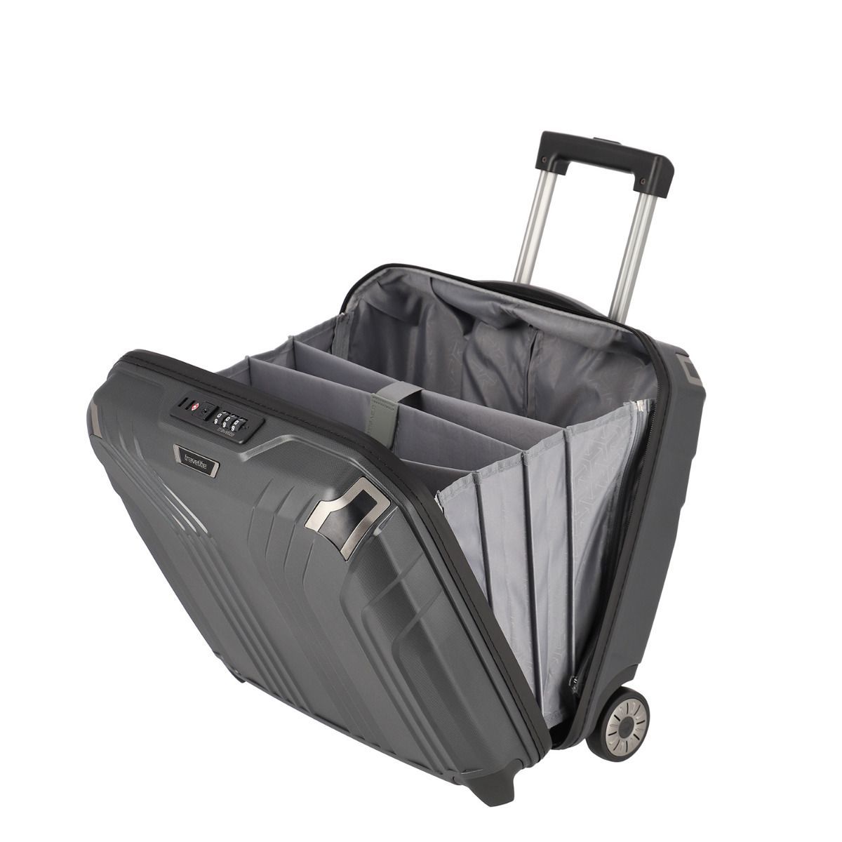 Travelite Elvaa Schwarz 2-Rollen Business Trolley S 44cm
