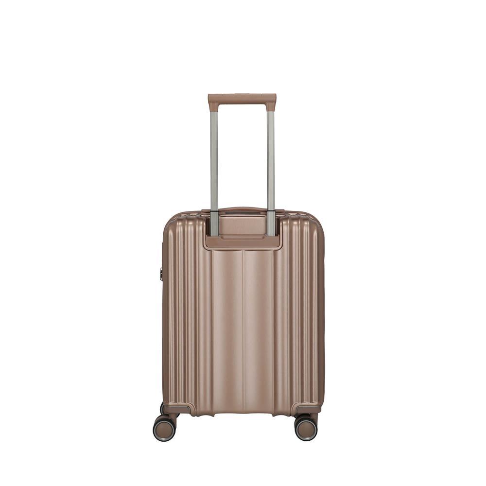 Travelite Paros Cappuccino 4-Doppelrollen Trolley S 55 cm