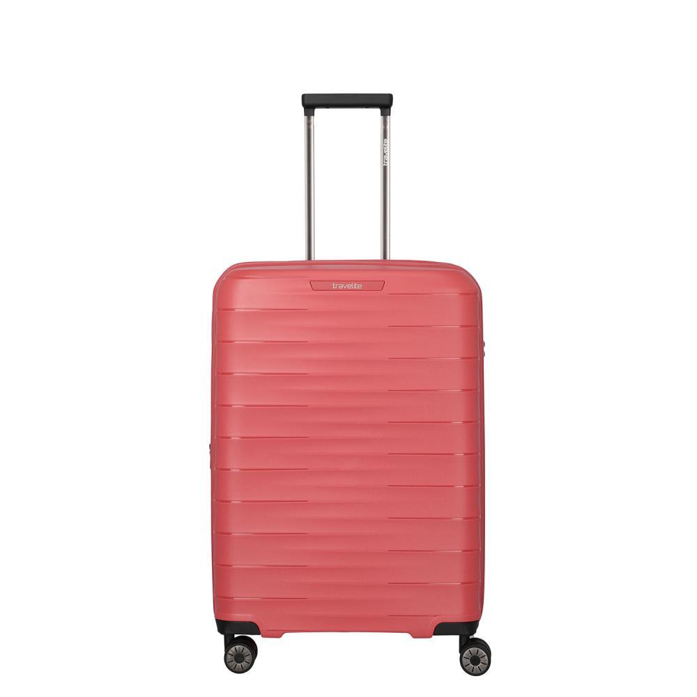 Travelite Mooby Rot 4-Doppelrollen Trolley M 66cm