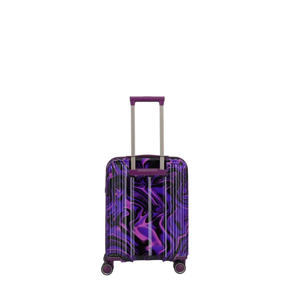 Travelite Lascana Edition Purple Swirl 4 Doppelrollen Trolley S 55 cm