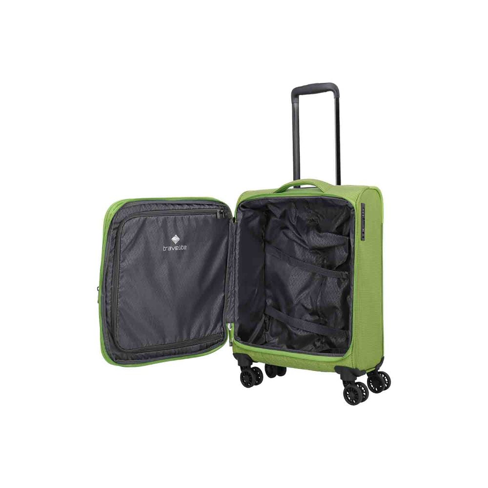 Travelite Corsiica Fresh Green 4 Doppelrollen Trolley S 55 cm