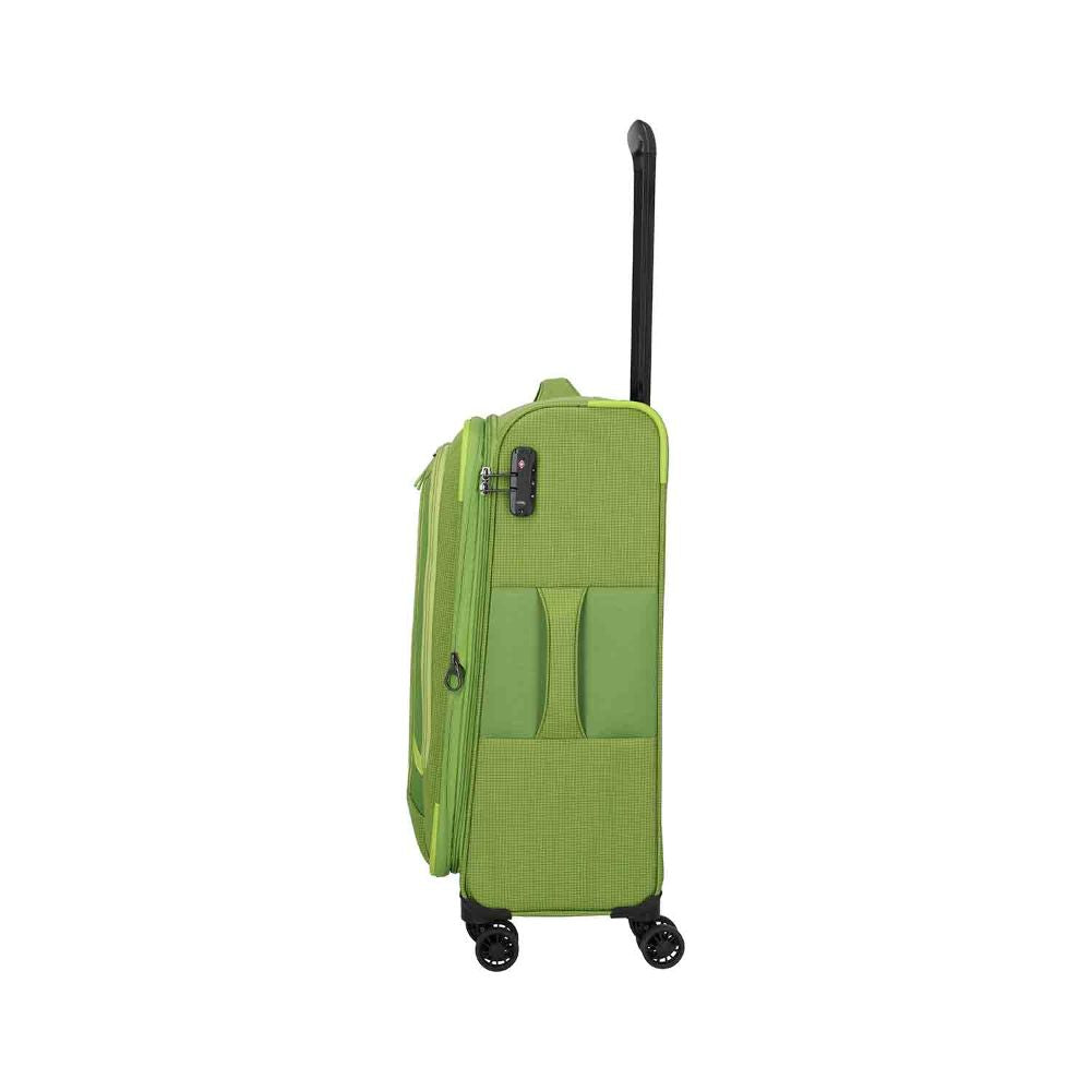 Travelite Corsiica Fresh Green 4 Doppelrollen Trolley M 67 cm