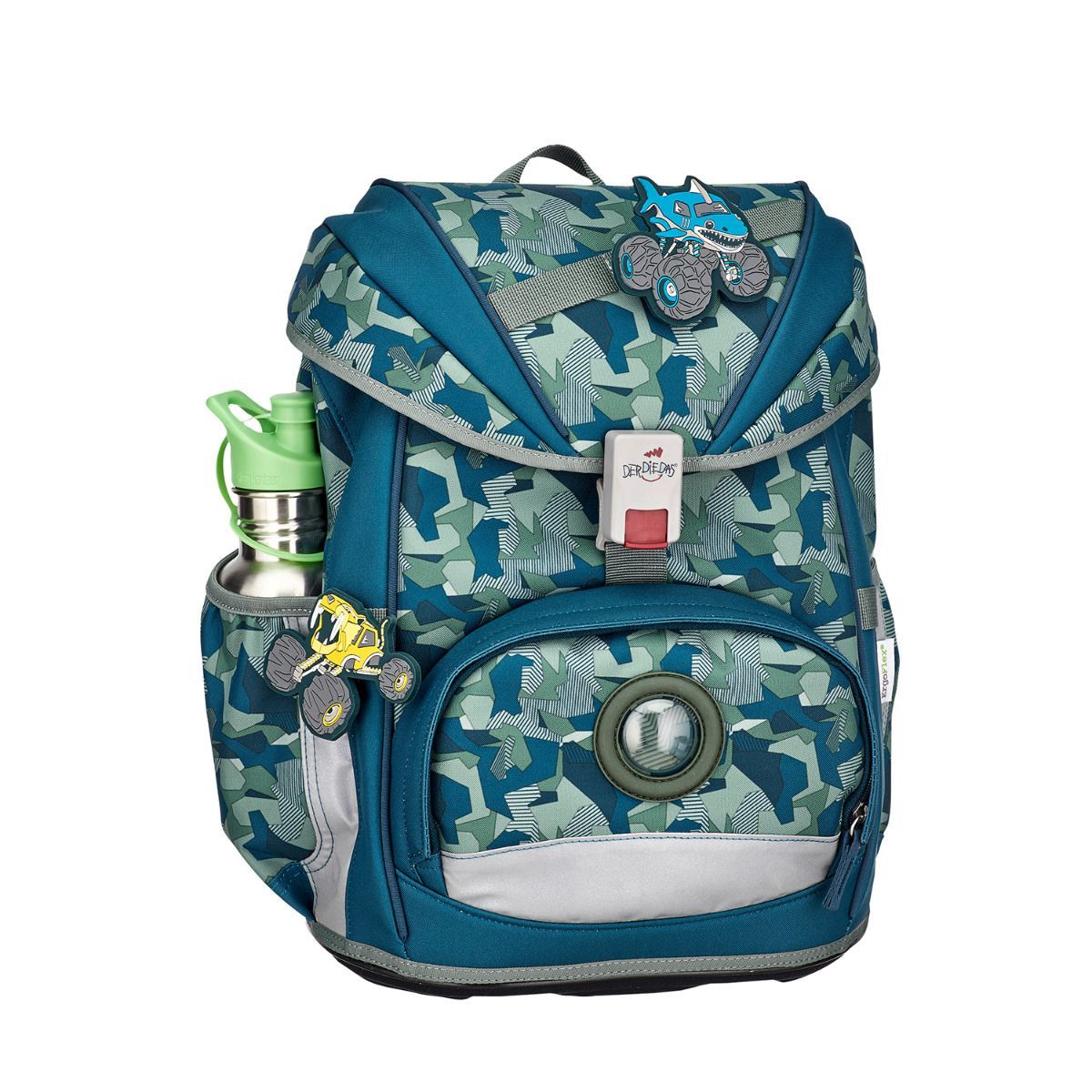 DerDieDas ErgoFlex Monster Truck Schulrucksack Set 5tlg.