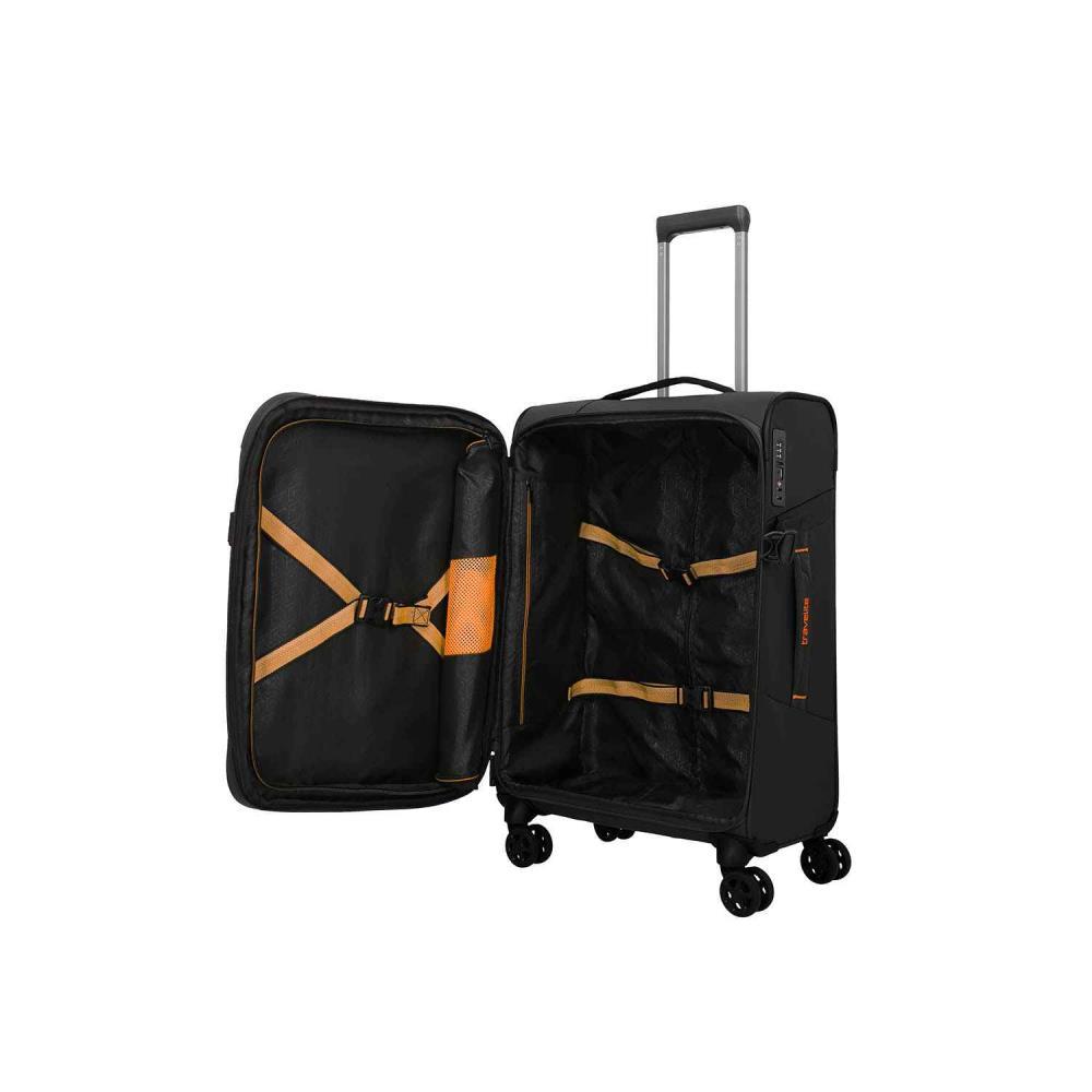Travelite Briize Schwarz 4-Doppelrollen Trolley M 67 cm