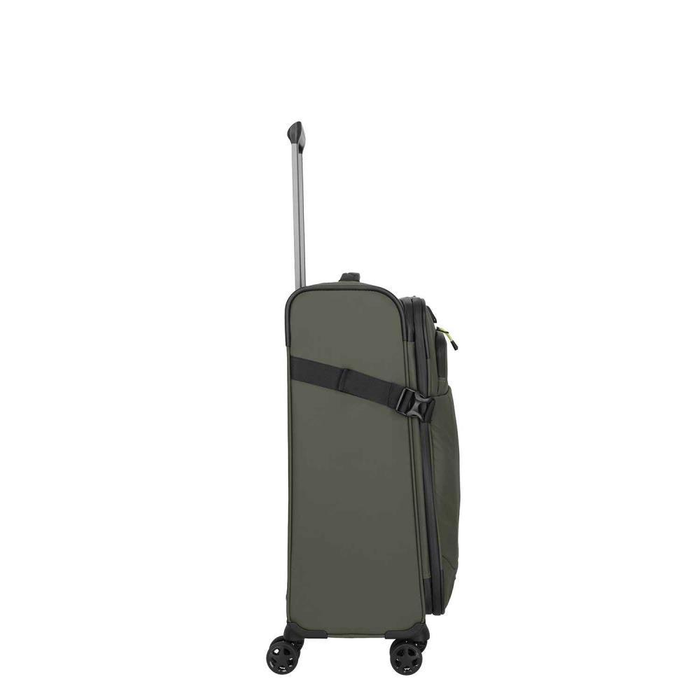 Travelite Briize Khaki 4-Doppelrollen Trolley M 67 cm