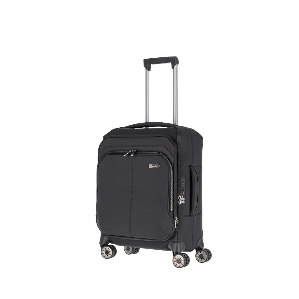 Travelite Priima Schwarz 4-Rollen Trolley S 55 cm