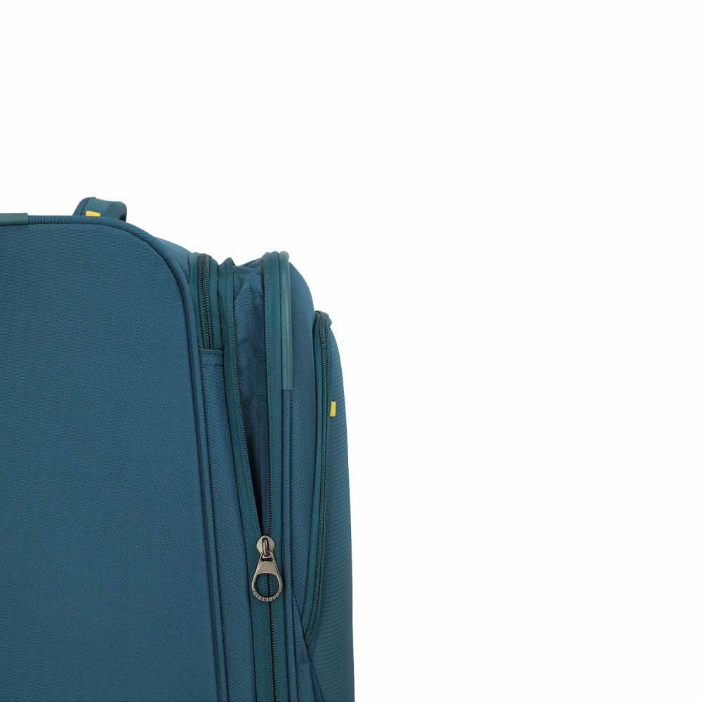 Travelite Umbria Petrol 4 Doppelrollen Trolley S 55 cm