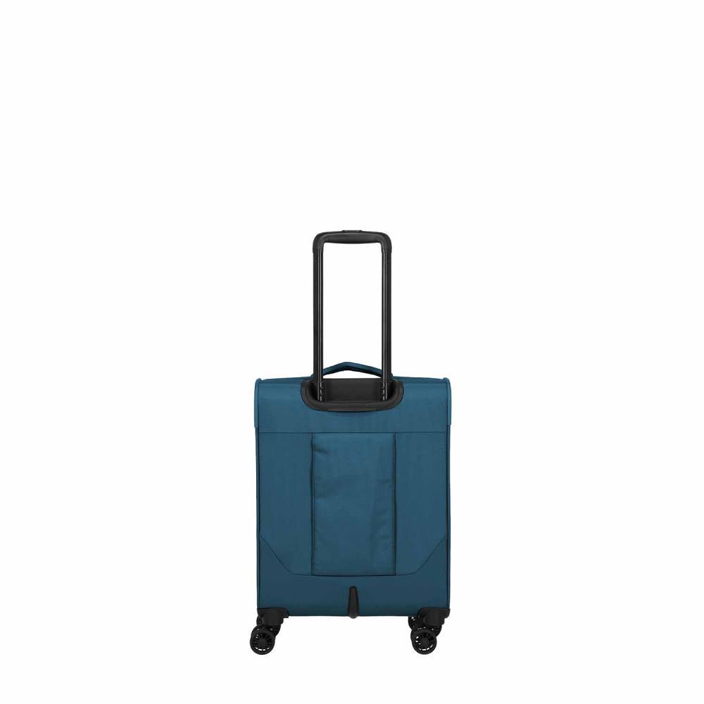 Travelite Umbria Petrol 4 Doppelrollen Trolley S 55 cm