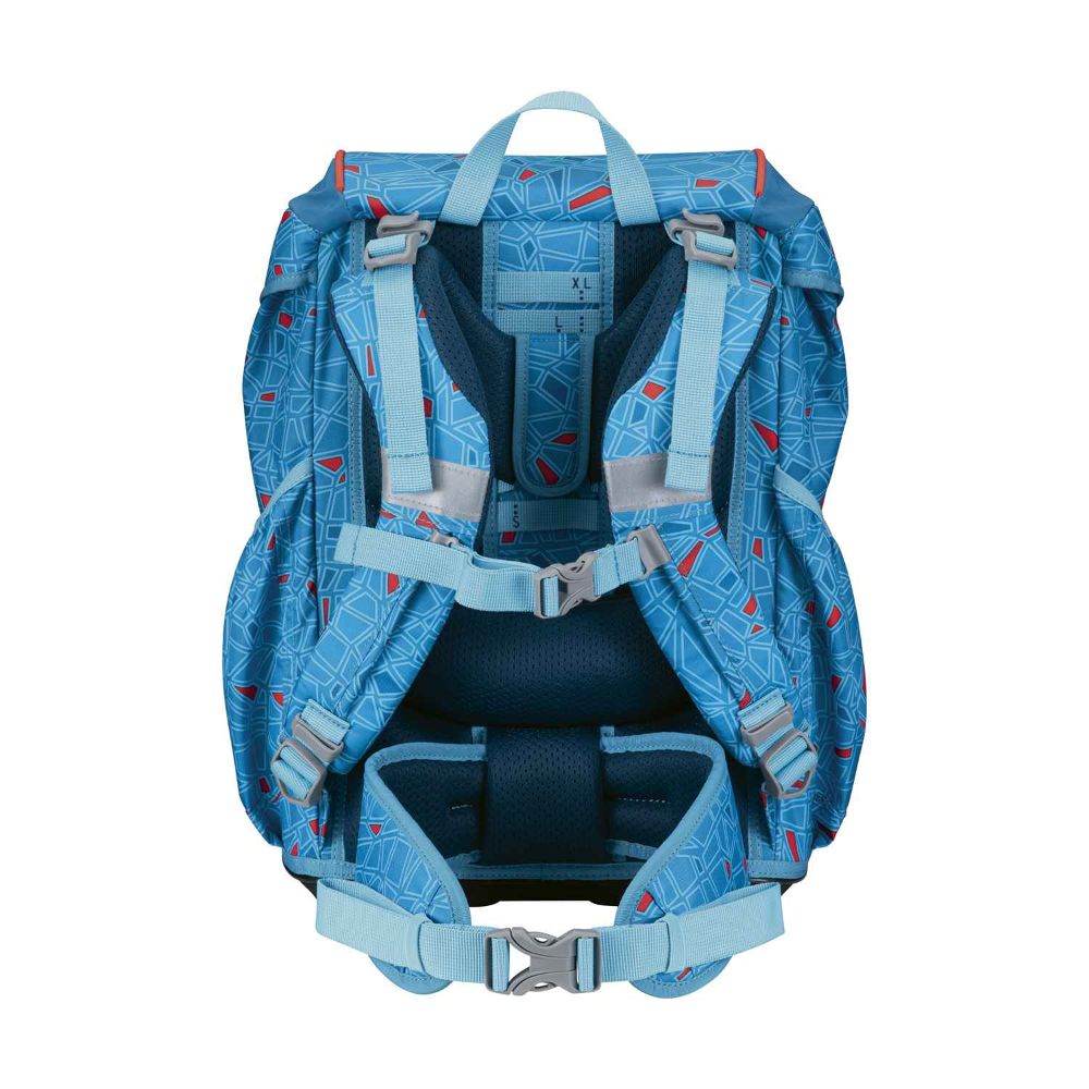 DerDieDas ErgoFlex Light Superflash Exklusiv Blue Ice Schulrucksack Set 5tlg.