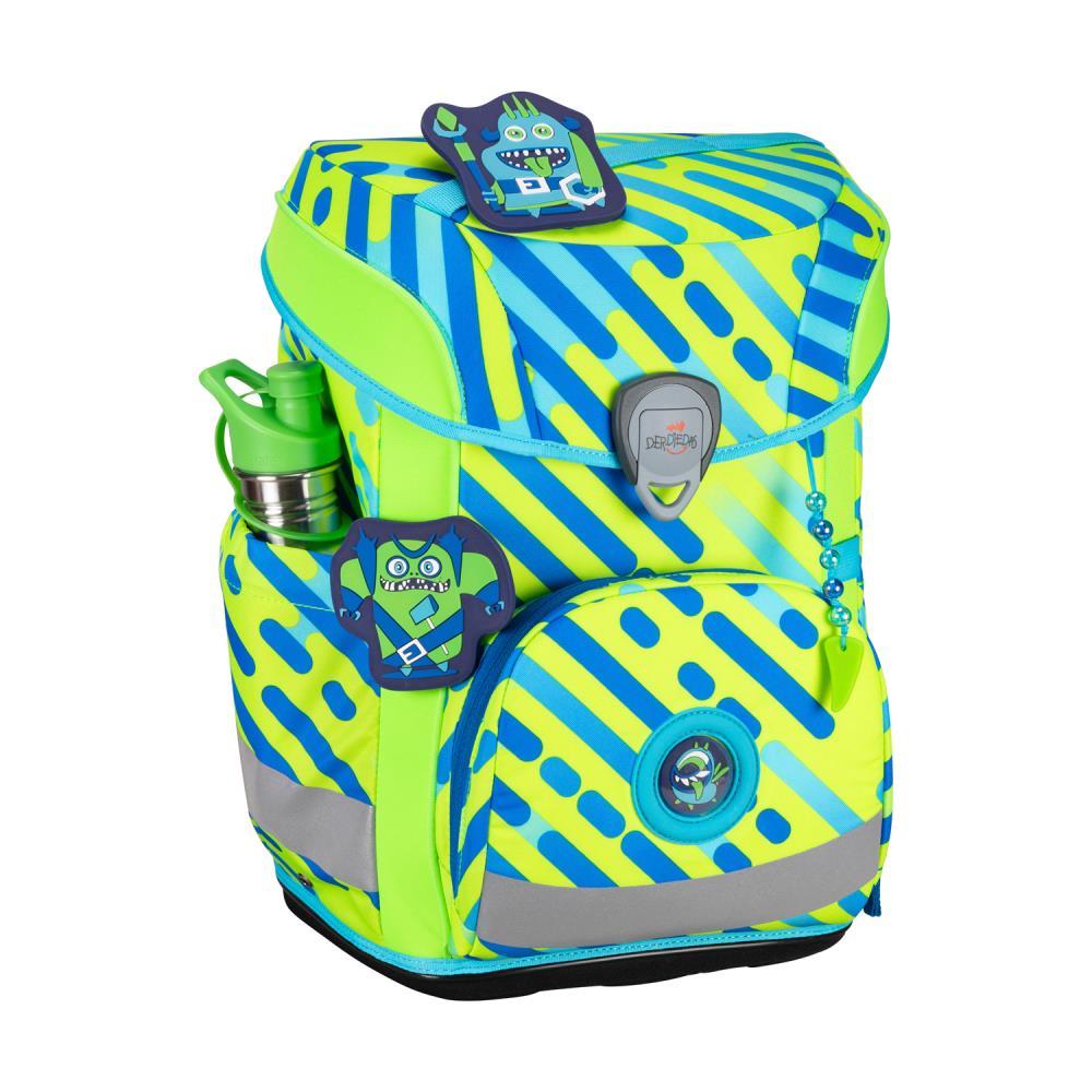 DerDieDas ErgoFlex Easy Neon Monster Limited Edition Schulranzen Set 5tlg.