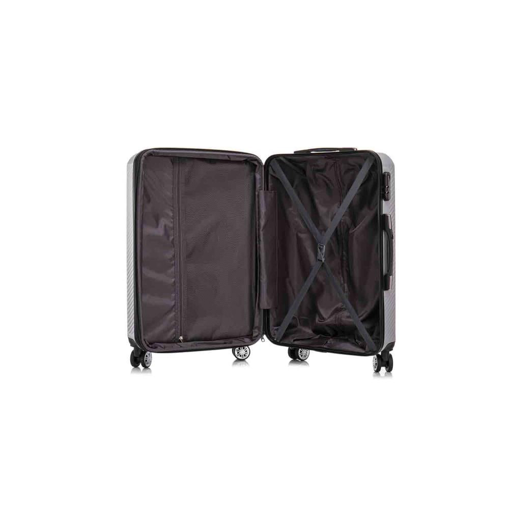 Herolite Hongkong Schwarz 4-Doppelrollen Trolley Set 4tlg.