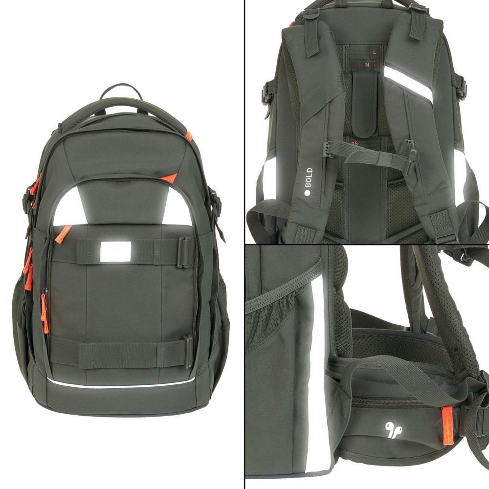 Lässig Bold Origin Dark Olive Schulrucksack