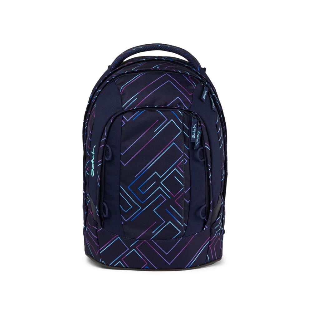 Satch Pack Purple Laser Schulrucksack Set 2tlg.