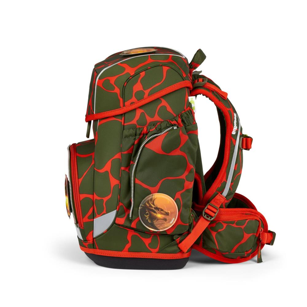 Ergobag Cubo FeuerspeiBär Lumi Edition Schulranzen Set 5tlg.