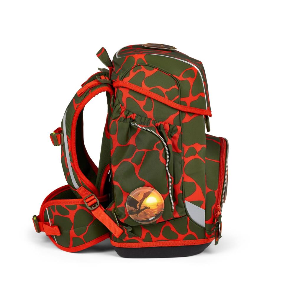 Ergobag Cubo FeuerspeiBär Lumi Edition Schulranzen Set 5tlg.