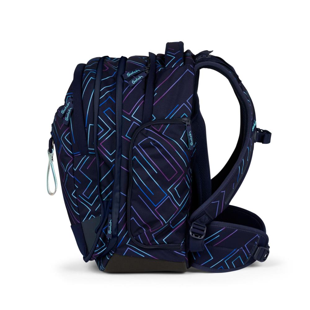 Satch Match Purple Laser Schulrucksack Set 3tlg.
