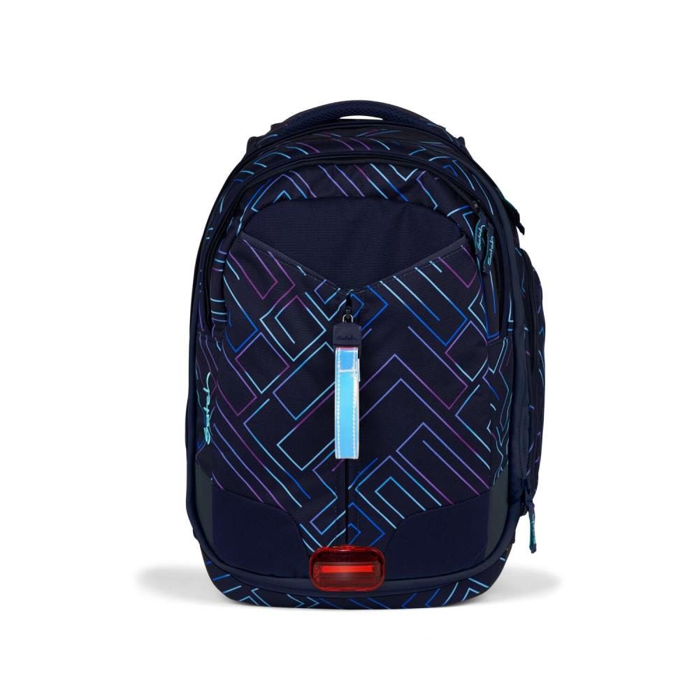 Satch Match Purple Laser Schulrucksack Set 3tlg.