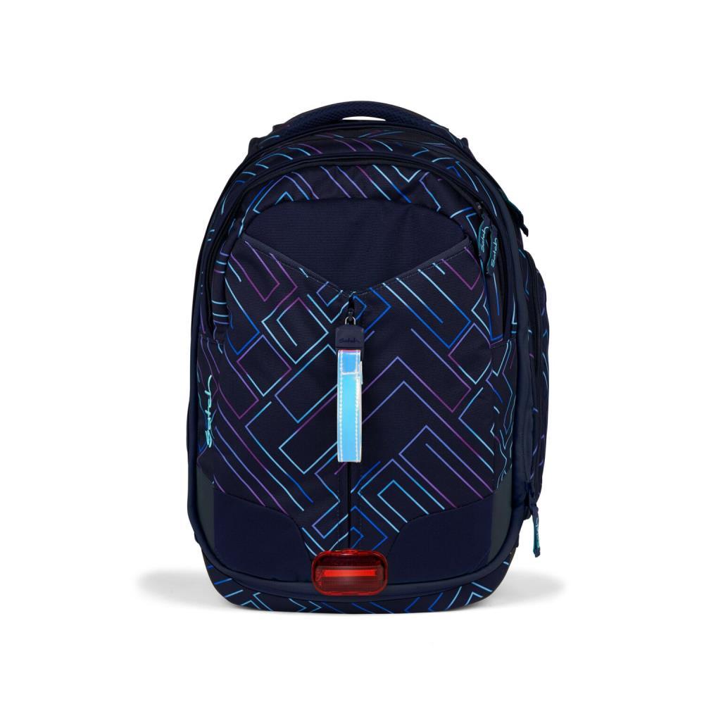 Satch Match Purple Laser Pencil Slider Light Edition Schulrucksack Set 3tlg.
