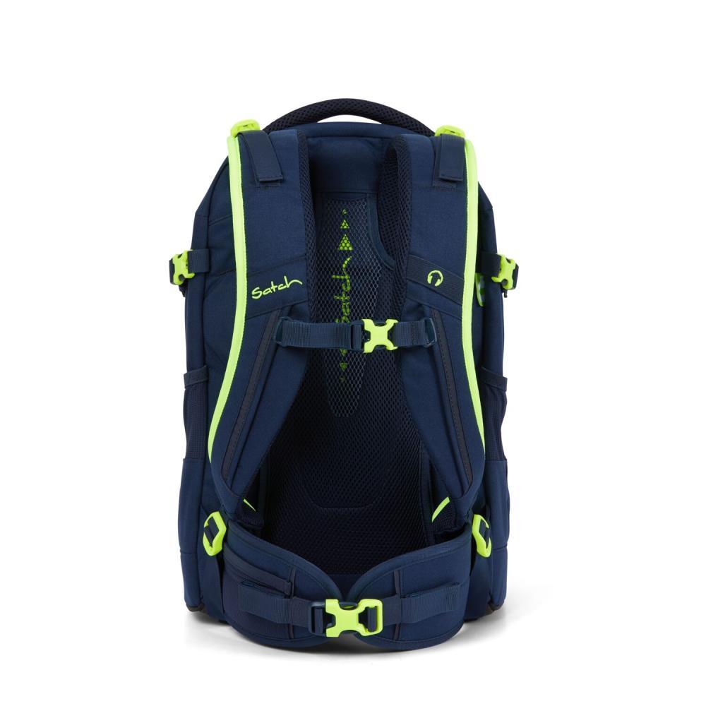 Satch Pack Toxic Yellow Schulrucksack Set 2tlg.
