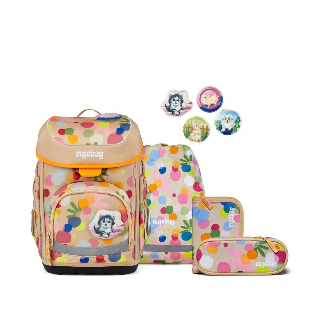 Ergobag Cubo Flower PowBär Schulranzen Set 5tlg.