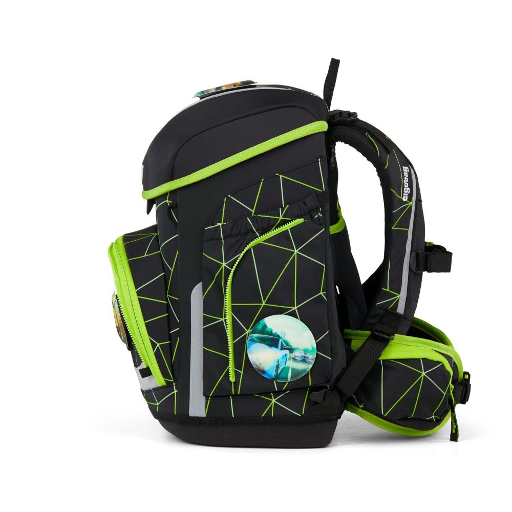 Ergobag Cubo CyBär Race Color Flash Edition Schulranzen Set 5tlg.