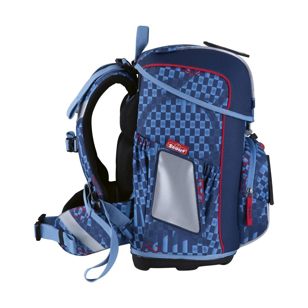 Scout Exklusiv Neo Safety Light Space Explorer Schulranzen Set 4tlg.