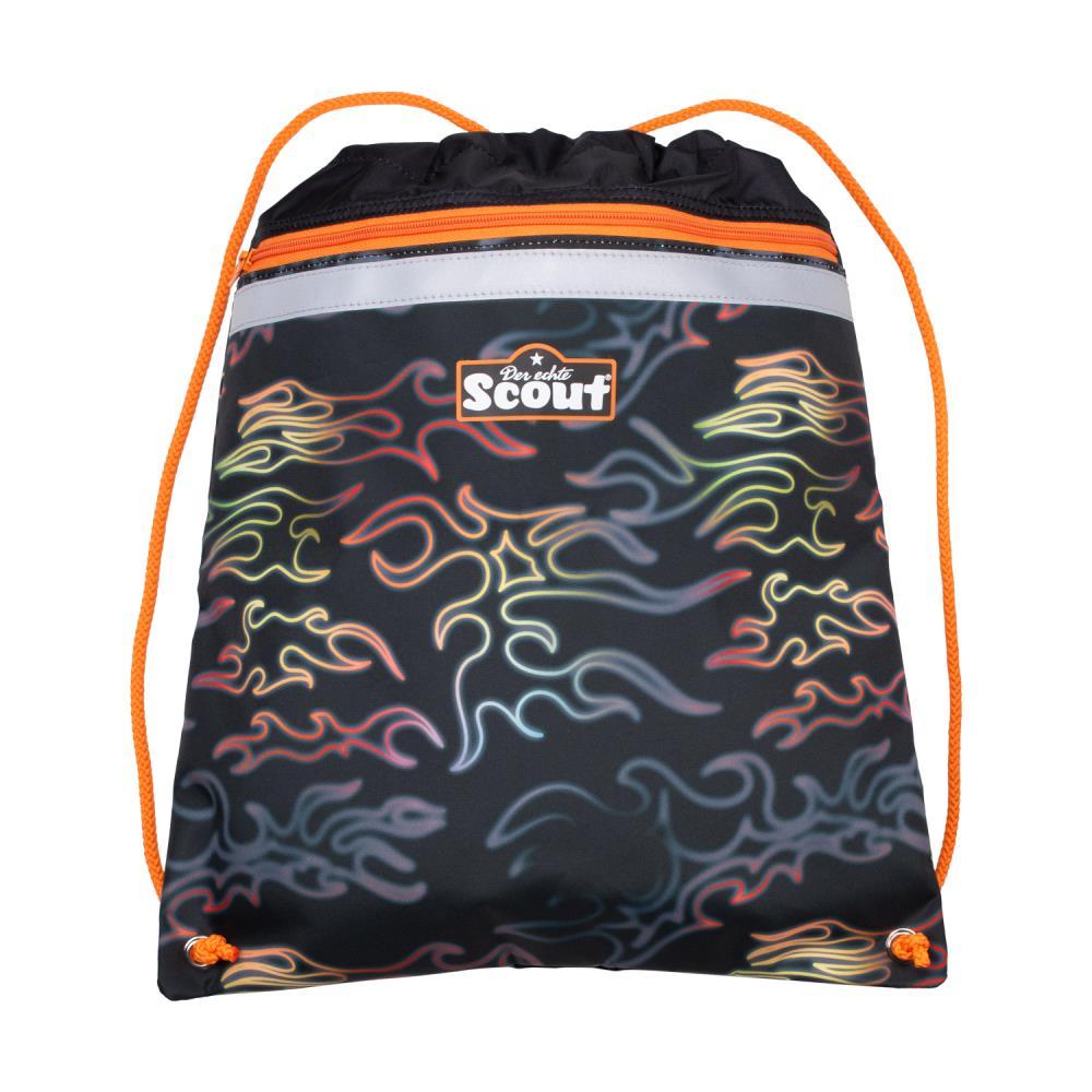 Scout Exklusiv Alpha Safety Light Flames Schulrucksack Set 5tlg.