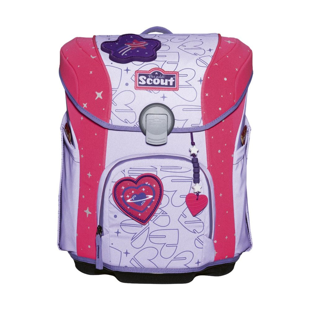 Scout Exklusive Superflash Extreme Micro Heartbeat Schulranzen Set 4tlg.