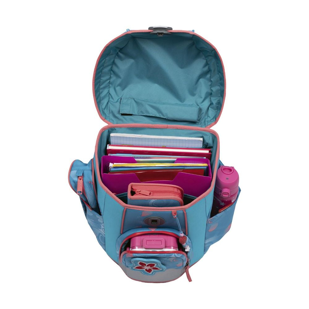 Scout Exlusiv Micro Safety Light Aloha Schulranzen Set 4tlg.