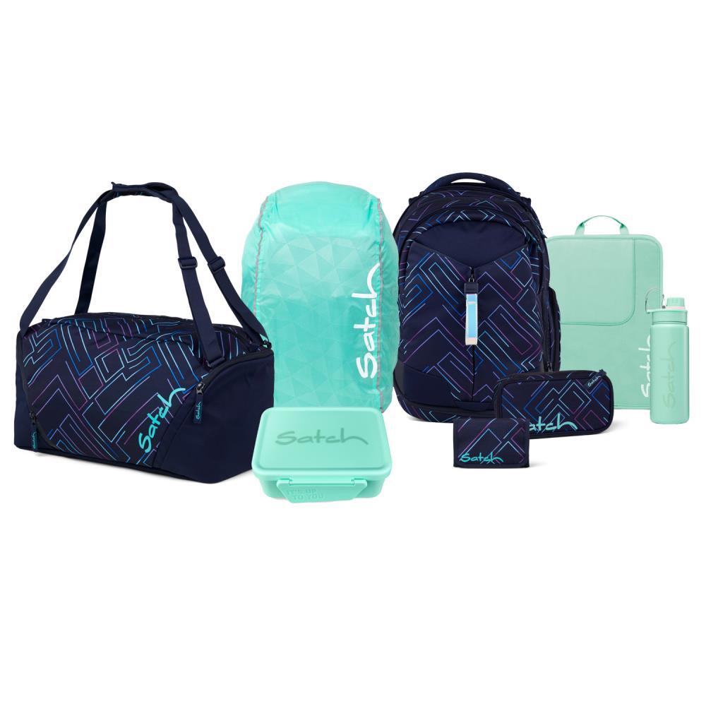 Satch Match Purple Laser Kollektor Edition Schulrucksack Set 8tlg.