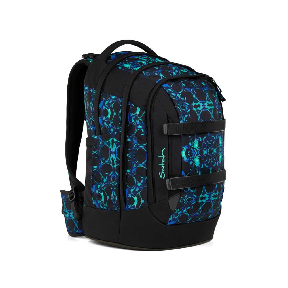Satch Pack Caleido Blue Schulrucksack Set 2tlg.