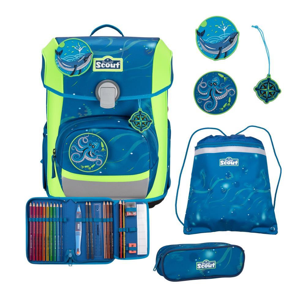 Scout Neo Deep Sea Schulranzen Set 4tlg.