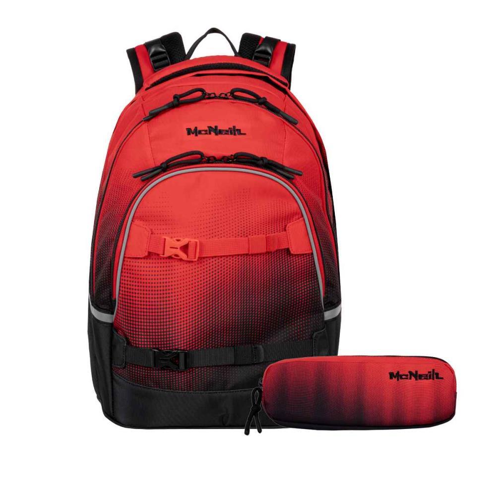 McNeill Milo Cranberry Schulrucksack Set 2tlg.