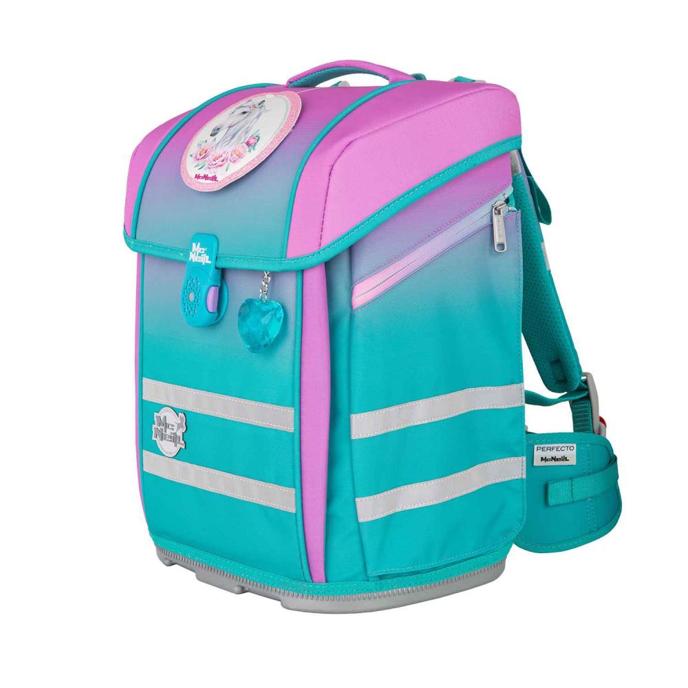 McNeill Ergo Perfecto Gradient Blueberry Schulranzen Set 5tlg.