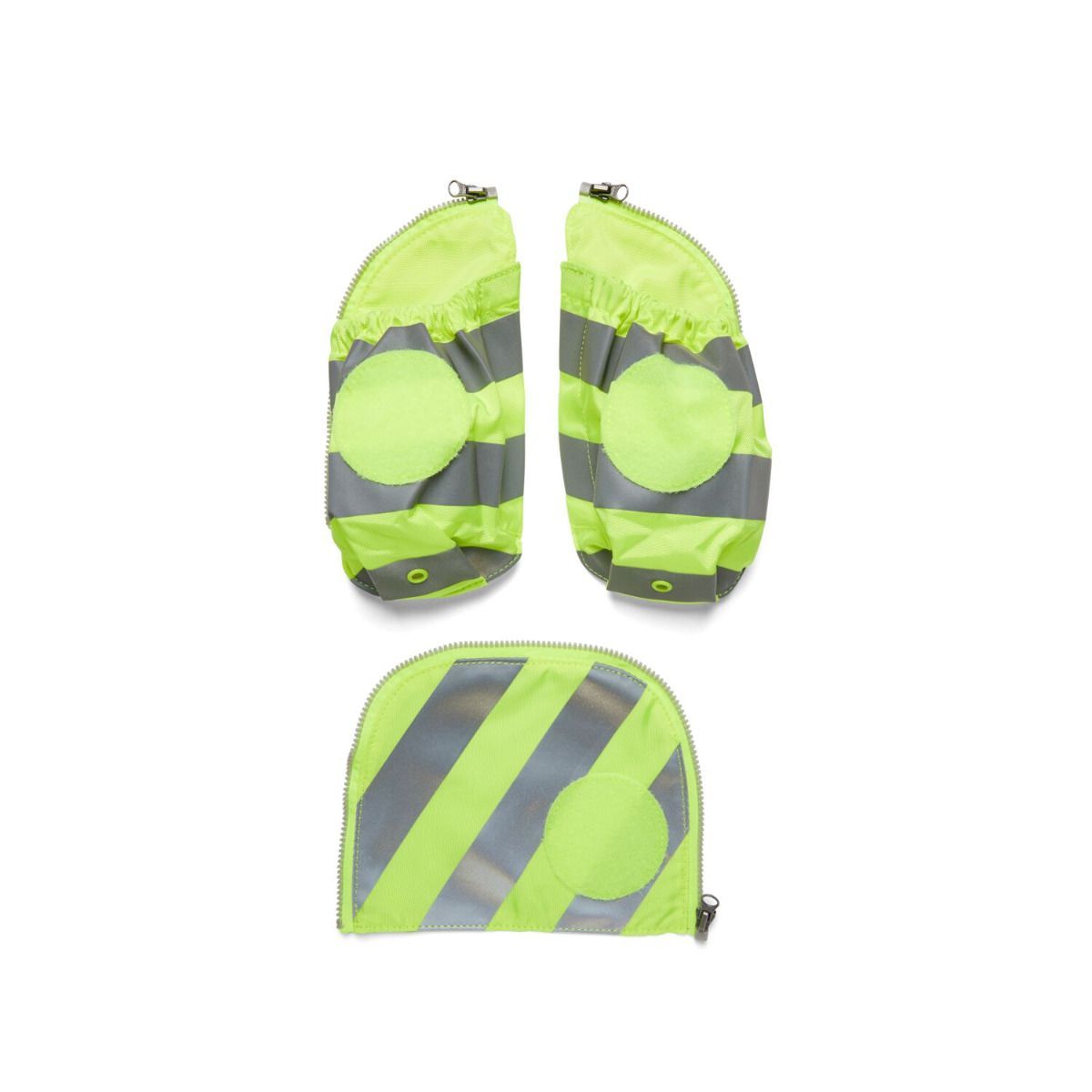 Ergobag Seitentaschen Zip-Set mit Reflektorstreifen Gelb 3tlg.