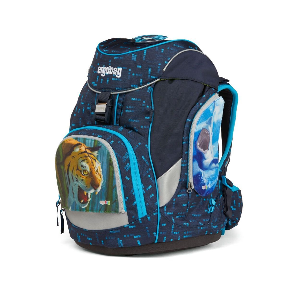 Ergobag Zippies Gefährliche Tiere Zip-Seitenflächen 3tlg.
