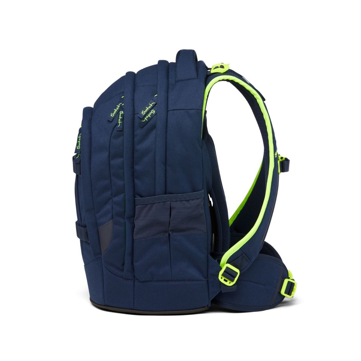 Satch Pack Toxic Yellow Schulrucksack Set 3tlg.