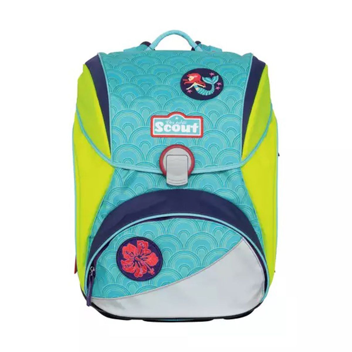 Scout Alpha DIN Funny Snaps Wellenspiel Schulrucksack Set 4tlg.