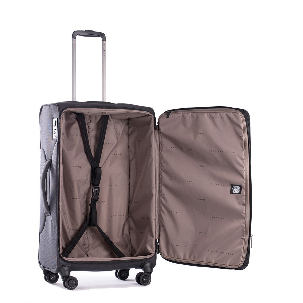 Stratic Bendigo Light + Black 4-Rollen Trolley M 72cm