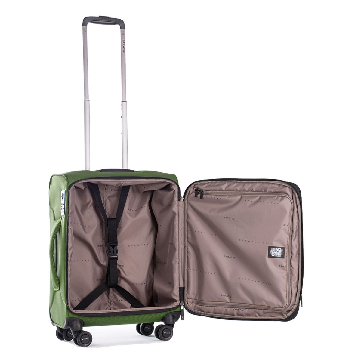 Stratic Bendigo Light + Green 4-Rollen Trolley S 54cm