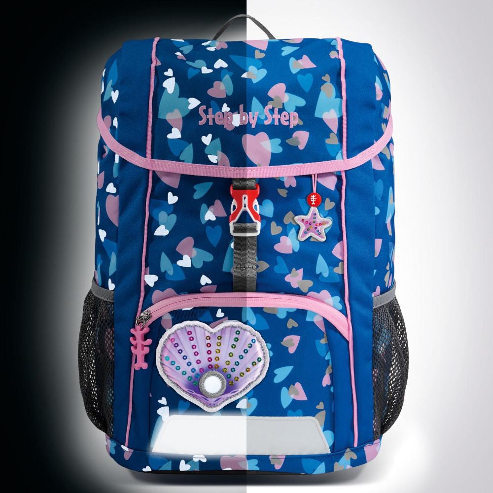 Step by Step Kid Reflect Seashell Pearl Kinderrucksack Set 3tlg.