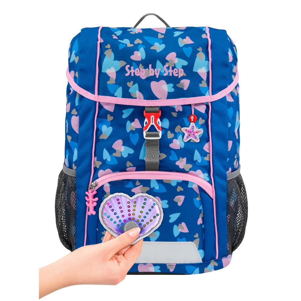 Step by Step Kid Reflect Seashell Pearl Kinderrucksack Set 3tlg.