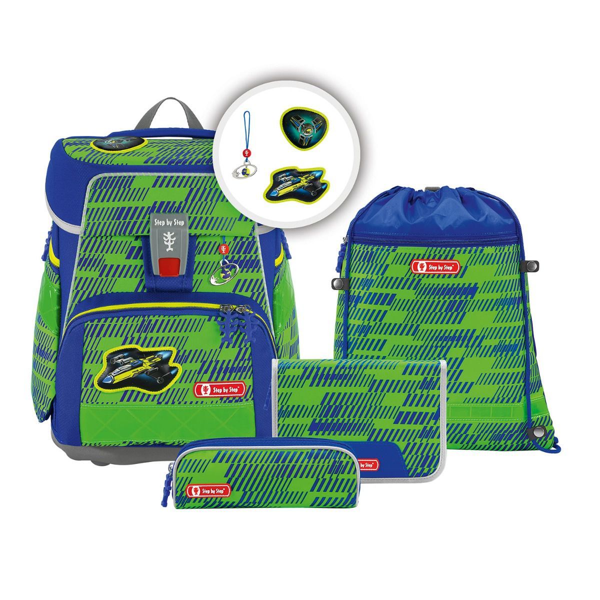 Step by Step Space Neon Star Catcher Juno Sonderedition Schulranzen Set 5tlg.