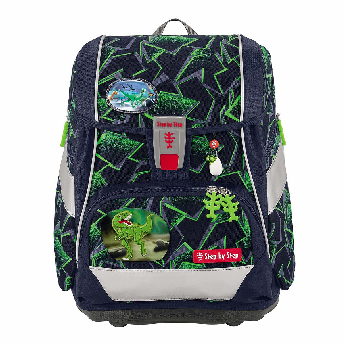 Step by Step 2in1 Plus Wild T-Rex Taro Schulranzen Set 6tlg.