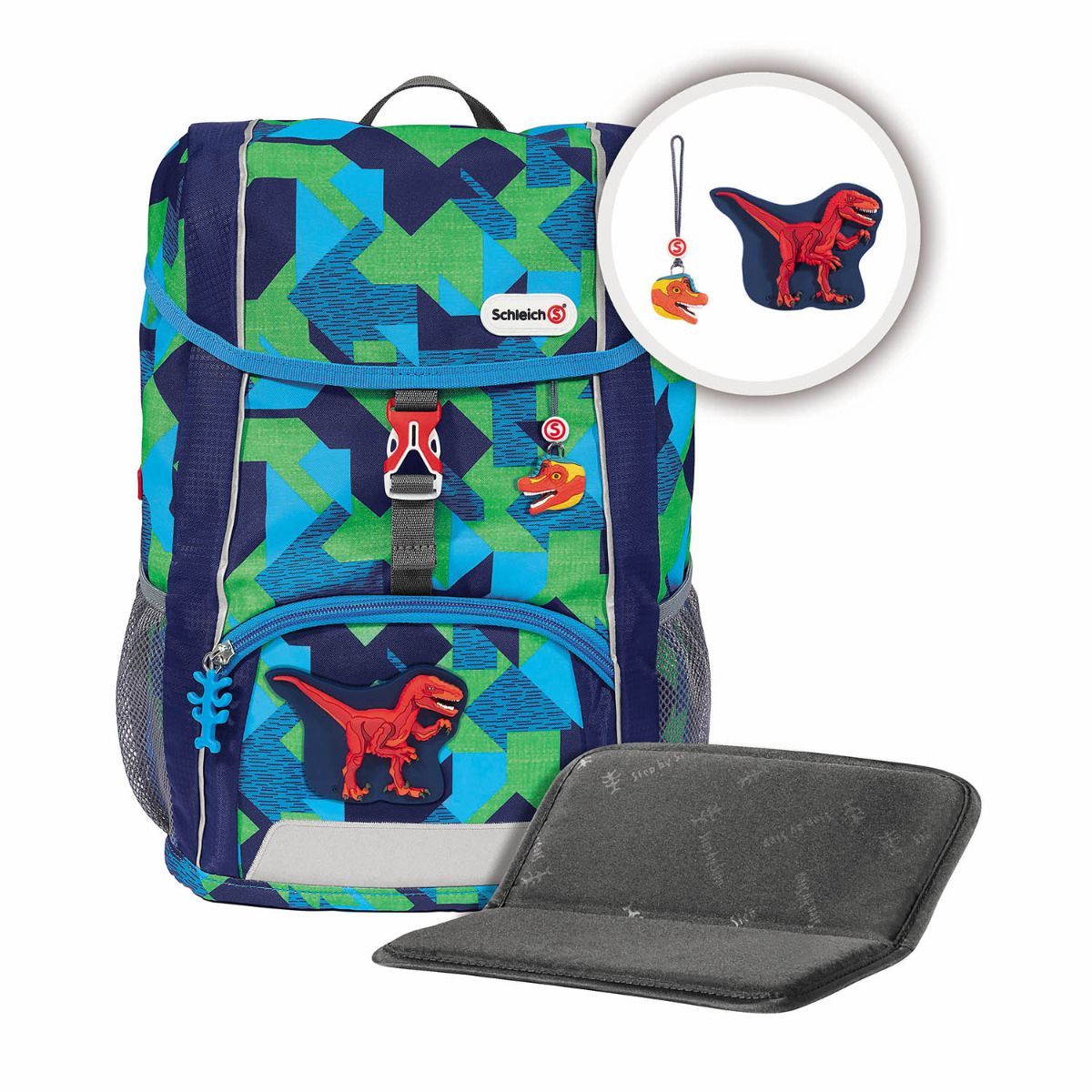Step by Step Kid Schleich Dinosaurs Velociraptor Kinderrucksack Set 3tlg.