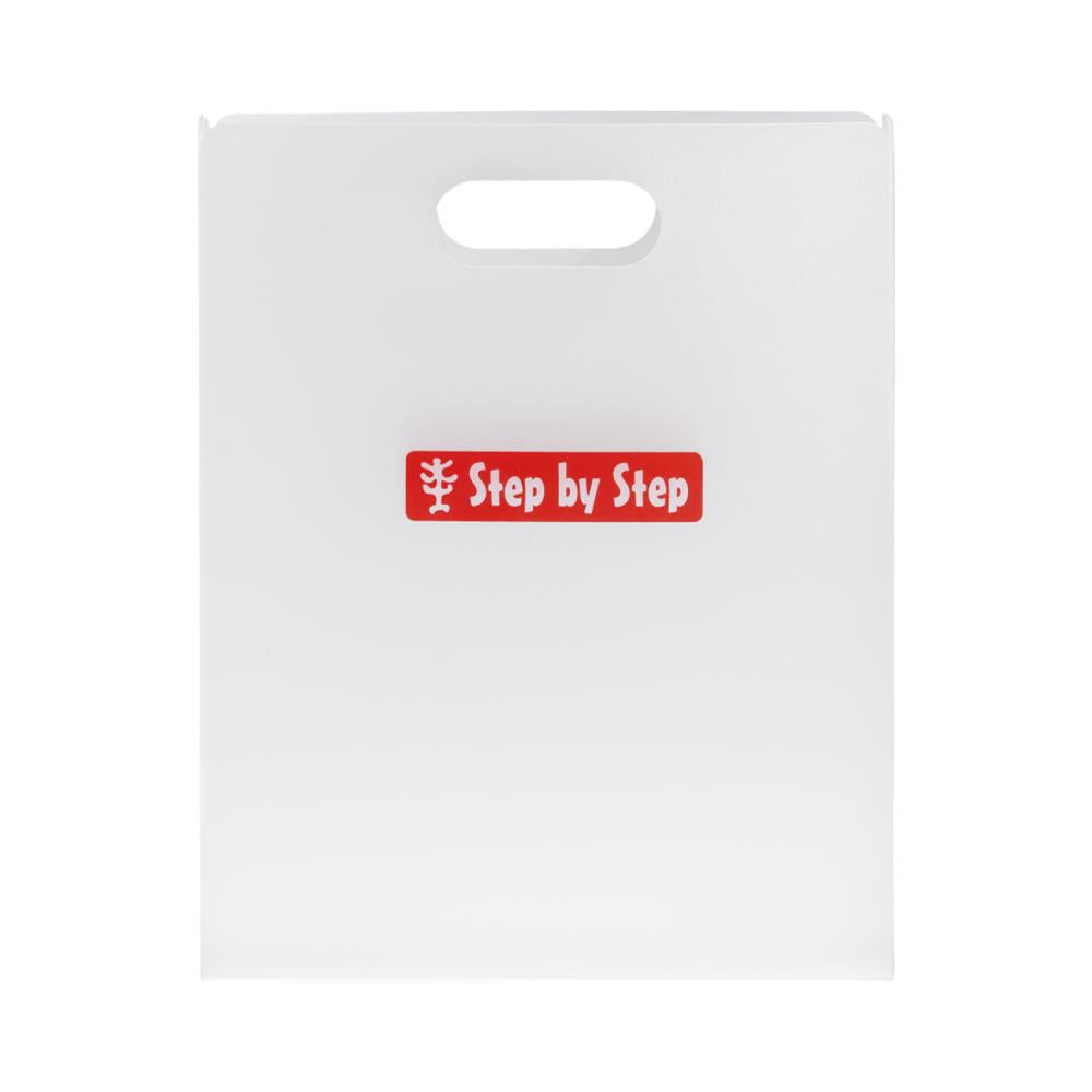 Step by Step Heftbox mit Tragegriff Transparent