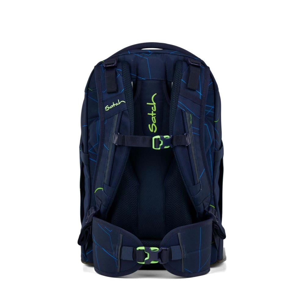 Satch Pack Blue Tech Pencil Slider Light Edition Schulrucksack Set 3tlg.