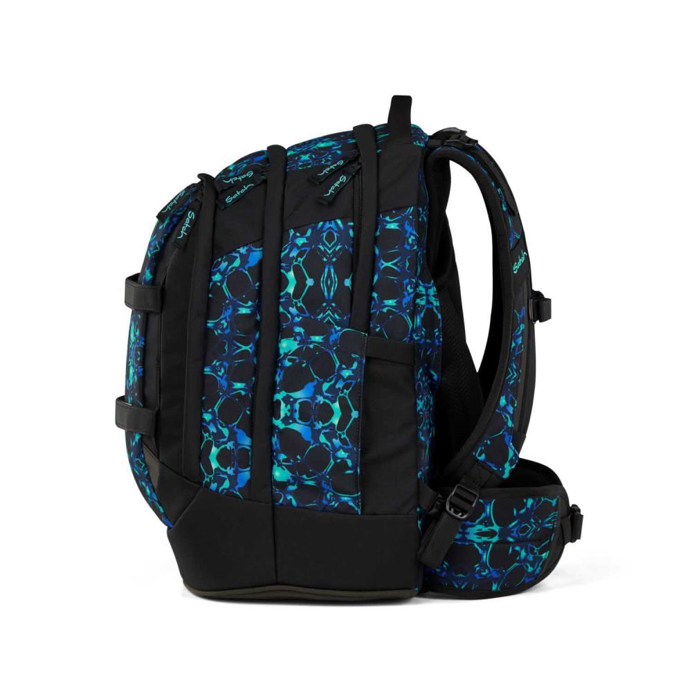 Satch Pack Caleido Blue Pencil Slider Light Edition Schulrucksack Set 3tlg.