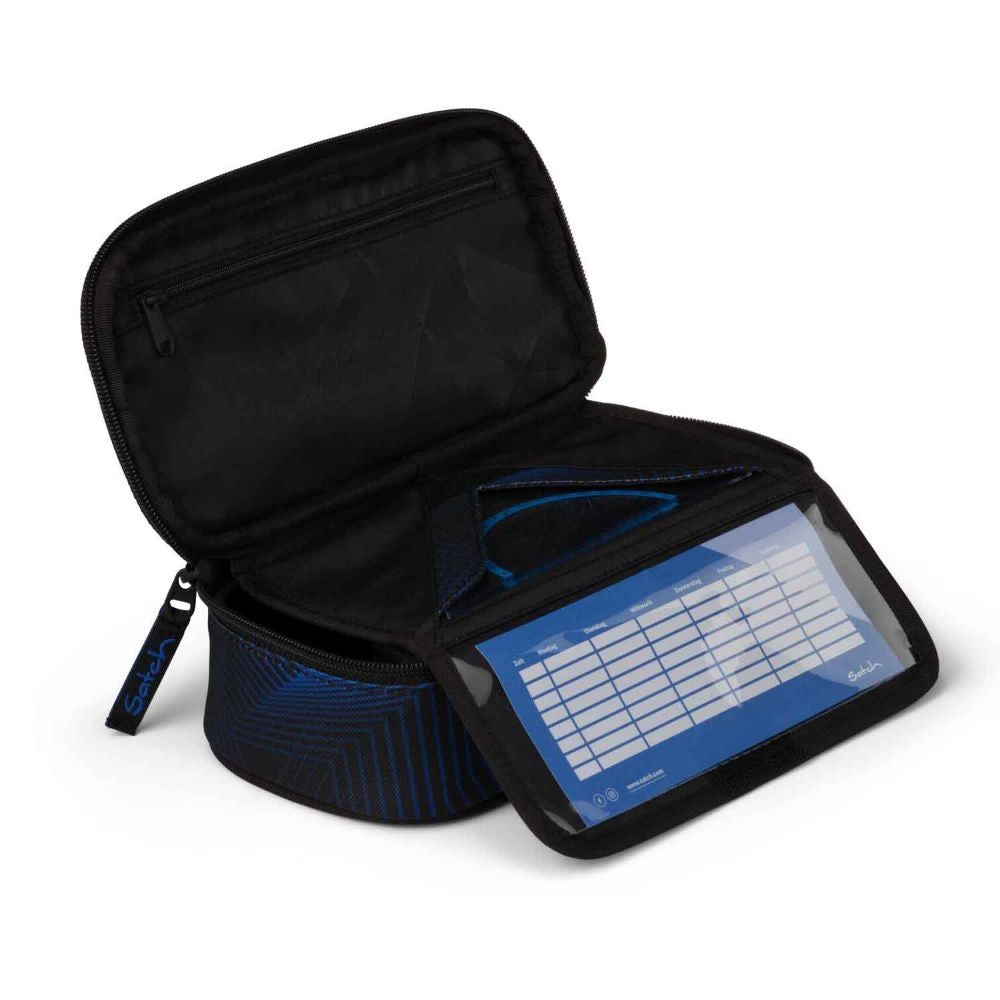 Satch Pack Seismic Blue Schulrucksack Set 3tlg.
